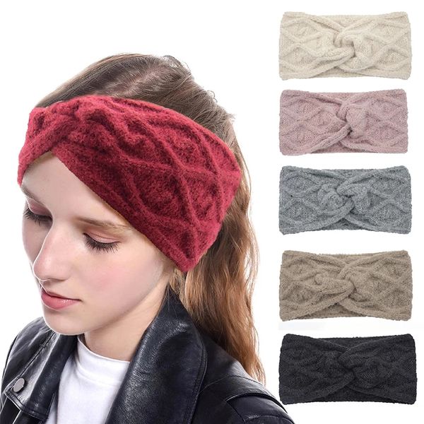 cross knitted women headband winter soft plush crochet ear warmer hairband solid color lattice turban headwear hair accessories, Silver
cross knitted women headband winter soft plush crochet ear warmer hairband solid color lattice turban headwear hair accessories, Silver