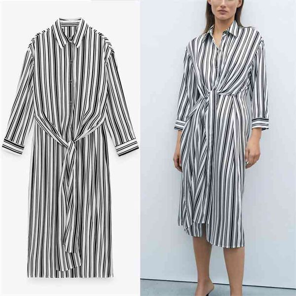 summer long striped shirt dress women fashion self knot office lady dresses woman sleeve vintage black vestidos 210524, Black;gray
summer long striped shirt dress women fashion self knot office lady dresses woman sleeve vintage black vestidos 210524, Black;gray