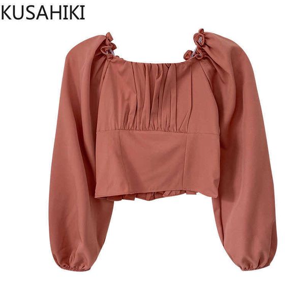 korean ruffle square collar blouse shirt sweet puff long sleeve women spring high waist short blusas 6f174 210603, White
korean ruffle square collar blouse shirt sweet puff long sleeve women spring high waist short blusas 6f174 210603, White