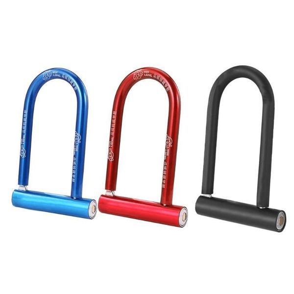 bike locks universal cycling safety u lock steel mtb anti-theft heavy duty