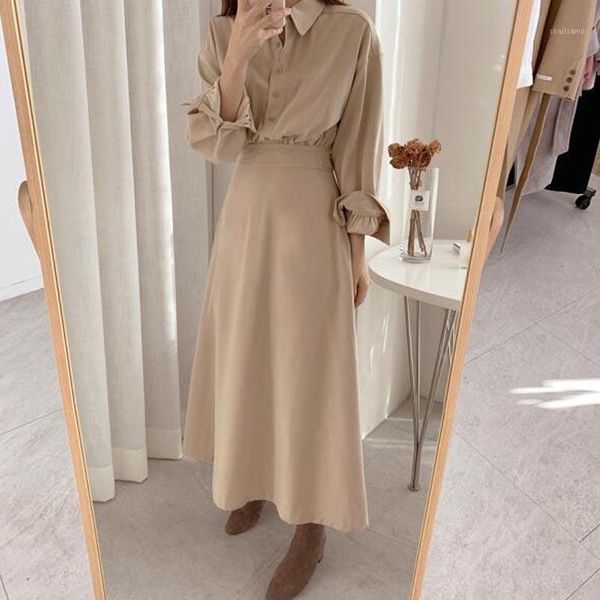 one-piece korean dress 2021 spring autumn women casual long-sleeved high-waist ol shirt fake two-piece long dresses, Black;gray
one-piece korean dress 2021 spring autumn women casual long-sleeved high-waist ol shirt fake two-piece long dresses, Black;gray