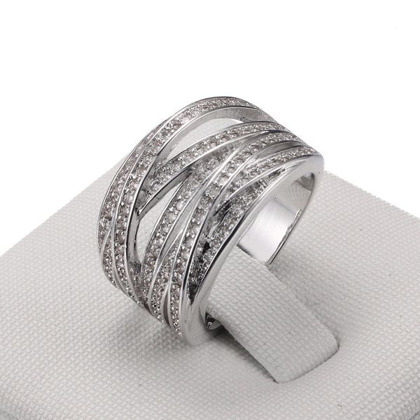 ring fashion exaggeration women's zircon ring plated 925 sier jewelry, Silver 
ring fashion exaggeration women's zircon ring plated 925 sier jewelry, Silver