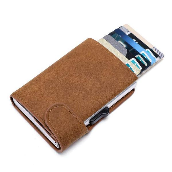 card holders crazy horse leather rfid men wallets business id credit bank holder metal slim magic wallet money bag small coin purse male, Brown;gray
card holders crazy horse leather rfid men wallets business id credit bank holder metal slim magic wallet money bag small coin purse male, Brown;gray