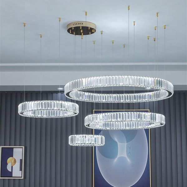 pendant lamps modern luxury crystal led lamp villa stair dimmable steel foyer droplight suspend lamparas fixtures
pendant lamps modern luxury crystal led lamp villa stair dimmable steel foyer droplight suspend lamparas fixtures