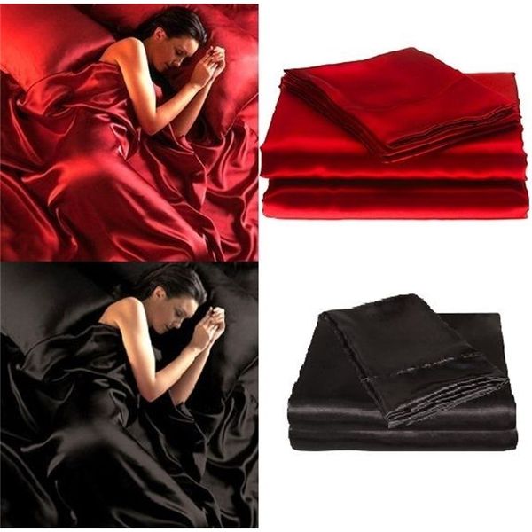sheets & sets 95gsm 4 pce luxury satin silk soft queen bed fitted sheet set - red black 10 9xuh
sheets & sets 95gsm 4 pce luxury satin silk soft queen bed fitted sheet set - red black 10 9xuh