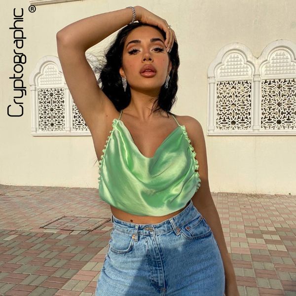 cryptographic sleeveless strap ruffles fashion rave festival crop vest green halter baless camisole solid, Black;white
cryptographic sleeveless strap ruffles fashion rave festival crop vest green halter baless camisole solid, Black;white