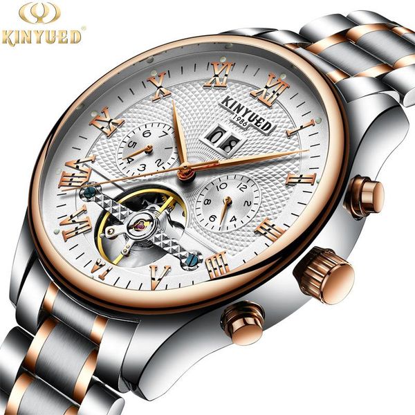 wristwatches kinyued fashion stainless steel multifunction men's watch automatic mechanical sport waterproof relogio masculino j012, Slivery;brown
wristwatches kinyued fashion stainless steel multifunction men's watch automatic mechanical sport waterproof relogio masculino j012, Slivery;brown
