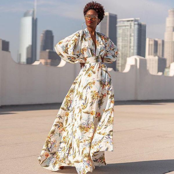 casual dresses zoctuo print dress for women long sleeve v-neck high waist bohemian loose floor length elegant party, Black;gray
casual dresses zoctuo print dress for women long sleeve v-neck high waist bohemian loose floor length elegant party, Black;gray