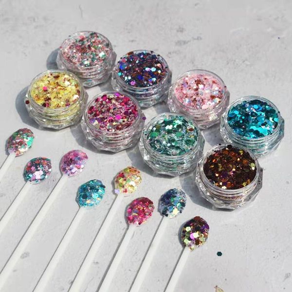 nail glitter korean-8 colors-nail art sequins laser mirror diy manicure tools mix size powder colorful chunky *1 jar, Silver;gold
nail glitter korean-8 colors-nail art sequins laser mirror diy manicure tools mix size powder colorful chunky *1 jar, Silver;gold