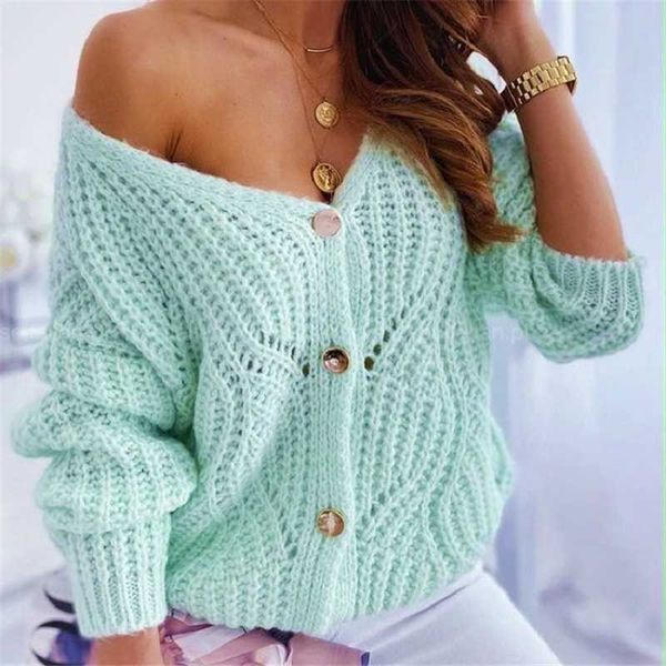 chic women knitted sweater cardigan single v neck button long sleeve casual femme streetwear autumn winter fashion pull coat 210709, White;black
chic women knitted sweater cardigan single v neck button long sleeve casual femme streetwear autumn winter fashion pull coat 210709, White;black