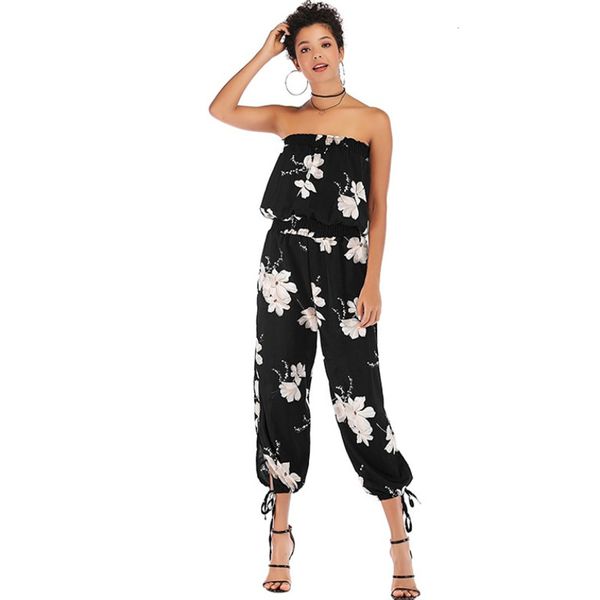 women's chiffon quarter pant skirt summer one line collar slim open back printing casual pants, Black;white
women's chiffon quarter pant skirt summer one line collar slim open back printing casual pants, Black;white