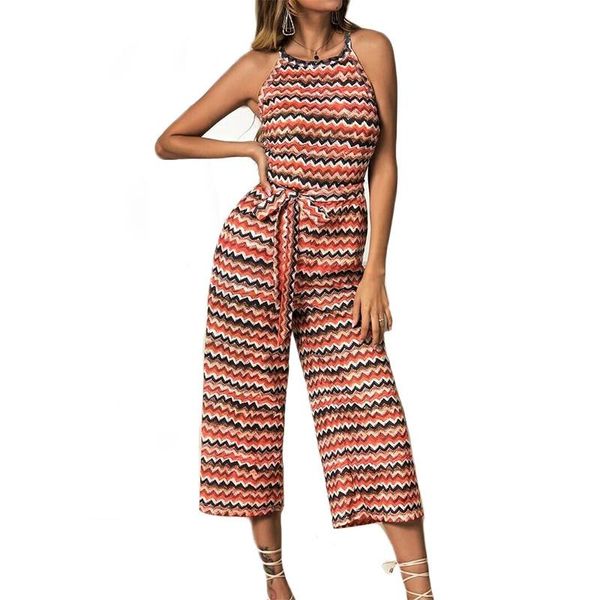 women's jumpsuits & rompers summer romper women fashion off shoulder high neck playsuits trousers casual holiday belted wide leg outfit, Black;white
women's jumpsuits & rompers summer romper women fashion off shoulder high neck playsuits trousers casual holiday belted wide leg outfit, Black;white