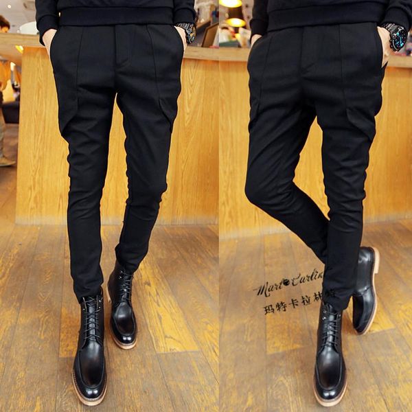 27-44 2021 men's clothing gd hair stylist fashion casual harem pants trousers plus size singer costumes, Black
27-44 2021 men's clothing gd hair stylist fashion casual harem pants trousers plus size singer costumes, Black