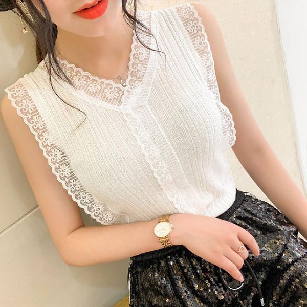 women's tanks & camis elegant tank vest femme 2021 summer breathable cool lightweight sleeveless casual o-neck solid lace shirts, White
women's tanks & camis elegant tank vest femme 2021 summer breathable cool lightweight sleeveless casual o-neck solid lace shirts, White