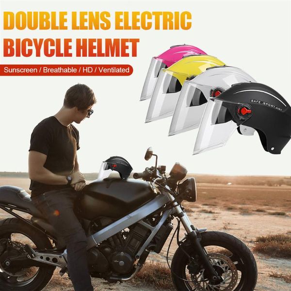 motorcycle helmet open face dual lens half helmets motorbike scooter riding go kart safety
motorcycle helmet open face dual lens half helmets motorbike scooter riding go kart safety