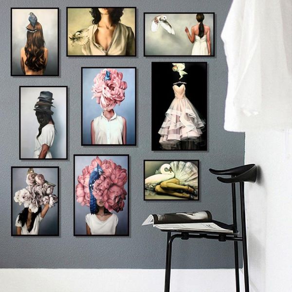 paintings lovely bird lady home decor nordic canvas painting wall art animal figure picture posters and prints for living room
paintings lovely bird lady home decor nordic canvas painting wall art animal figure picture posters and prints for living room
