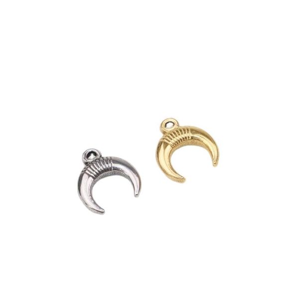 charms 5pcs 15mm wholesell stainless steel ox horn pendant diy necklace earrings bracelets unfading 2 colors, Bronze;silver
charms 5pcs 15mm wholesell stainless steel ox horn pendant diy necklace earrings bracelets unfading 2 colors, Bronze;silver