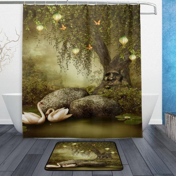 shower curtains mystic tree fantasy pond swan waterproof polyester fabric curtain with hooks doormat bath floor mat bathroom home decor
shower curtains mystic tree fantasy pond swan waterproof polyester fabric curtain with hooks doormat bath floor mat bathroom home decor
