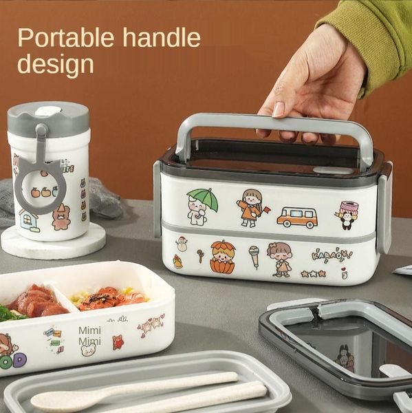 dinnerware sets diy double-layer lunch box, salad, office worker, japanese-style lightweight microwave oven heating box
dinnerware sets diy double-layer lunch box, salad, office worker, japanese-style lightweight microwave oven heating box