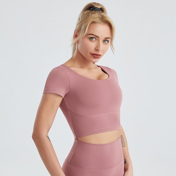 yoga outfit 2021 wear ladies quick-drying nude fitness chest pad beautiful back running short-sleeved sports t-shirt
yoga outfit 2021 wear ladies quick-drying nude fitness chest pad beautiful back running short-sleeved sports t-shirt