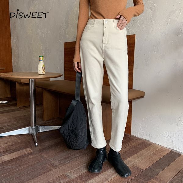 jean solid high waist jeans woman korean slim button apricot straight leg pants women's, Blue
jean solid high waist jeans woman korean slim button apricot straight leg pants women's, Blue