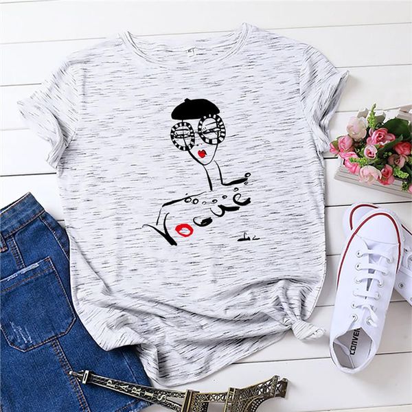 women's t-shirt plus size s-5xl tshirts 100%cotton fashion woman lady print t shirt women o neck short sleeve tees summer, White
women's t-shirt plus size s-5xl tshirts 100%cotton fashion woman lady print t shirt women o neck short sleeve tees summer, White