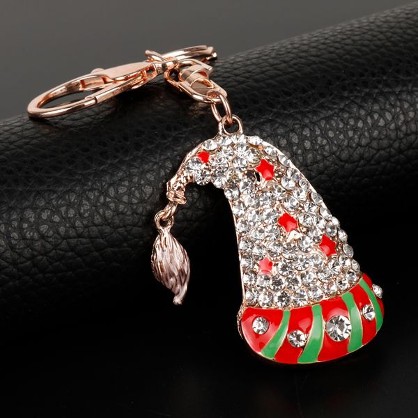 HANCHANG Special Design Christmas Jewelry Christmas Hat Keychain Crystal Keyring Bag Pendant Xmas Key Holder New Year Gift
HANCHANG Special Design Christmas Jewelry Christmas Hat Keychain Crystal Keyring Bag Pendant Xmas Key Holder New Year Gift