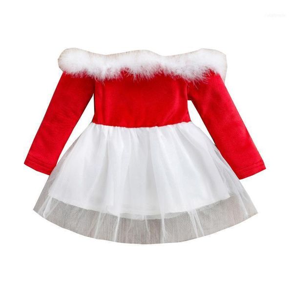 girl's dresses autumn christmas kids toddler girl dress off shoulder long sleeve fur tutu xmas winter clothes1, Red;yellow
girl's dresses autumn christmas kids toddler girl dress off shoulder long sleeve fur tutu xmas winter clothes1, Red;yellow