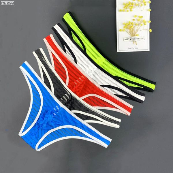 underpants transparent striped men's briefs low waist half-pack hip slim underwear comfortable breathable panties, Black;white
underpants transparent striped men's briefs low waist half-pack hip slim underwear comfortable breathable panties, Black;white