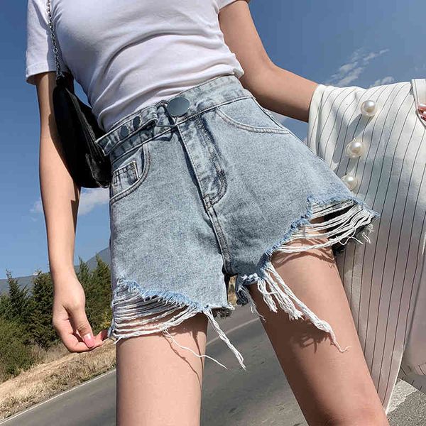 women's shorts streetwear high waist wide leg denim for summer korean style loose ripped jeans large size a9u8, White;black
women's shorts streetwear high waist wide leg denim for summer korean style loose ripped jeans large size a9u8, White;black