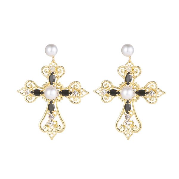 women's cross drop earrings imitation pearl vintage dangle earrings elegant gift for girls jewelry wholesale, Silver
women's cross drop earrings imitation pearl vintage dangle earrings elegant gift for girls jewelry wholesale, Silver