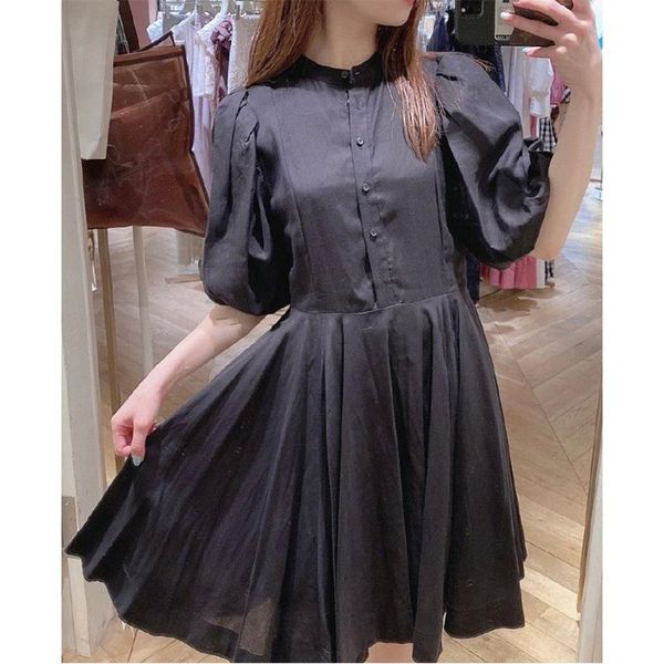 party dresses for women 2021 summer korean fashion sweet princess wind midi-breasted puff kawaii clothes black dress y2k casual, White;black
party dresses for women 2021 summer korean fashion sweet princess wind midi-breasted puff kawaii clothes black dress y2k casual, White;black