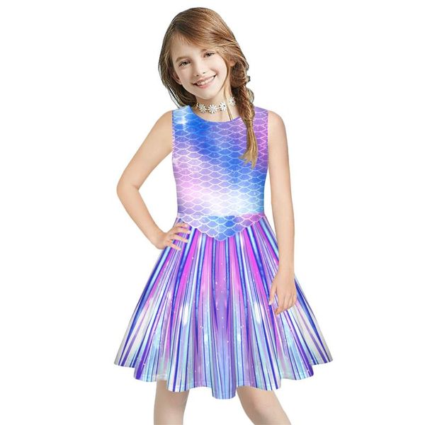 girl's dresses girls' summer round neck dress 2021 loose sleeveless tie dyed print girls clothes cute a-line ruched children', Red;yellow
girl's dresses girls' summer round neck dress 2021 loose sleeveless tie dyed print girls clothes cute a-line ruched children', Red;yellow