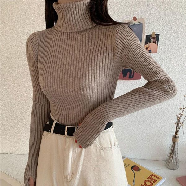 women's sweaters high neck sweater turtleneck women long sleeve knitted pull femme basic slim clothes autumn winter 2021 fashion, White;black
women's sweaters high neck sweater turtleneck women long sleeve knitted pull femme basic slim clothes autumn winter 2021 fashion, White;black