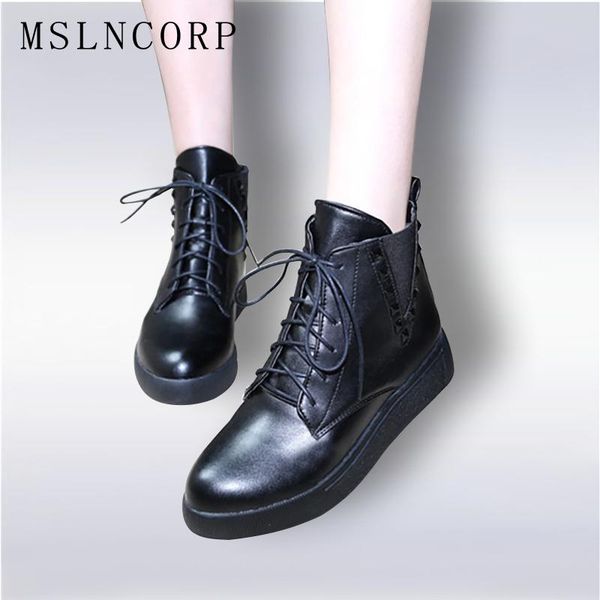 boots size 34-43 fashion autumn winter ankle platform women classic lace-up warm plush leather rivet woman shoes, Black
boots size 34-43 fashion autumn winter ankle platform women classic lace-up warm plush leather rivet woman shoes, Black
