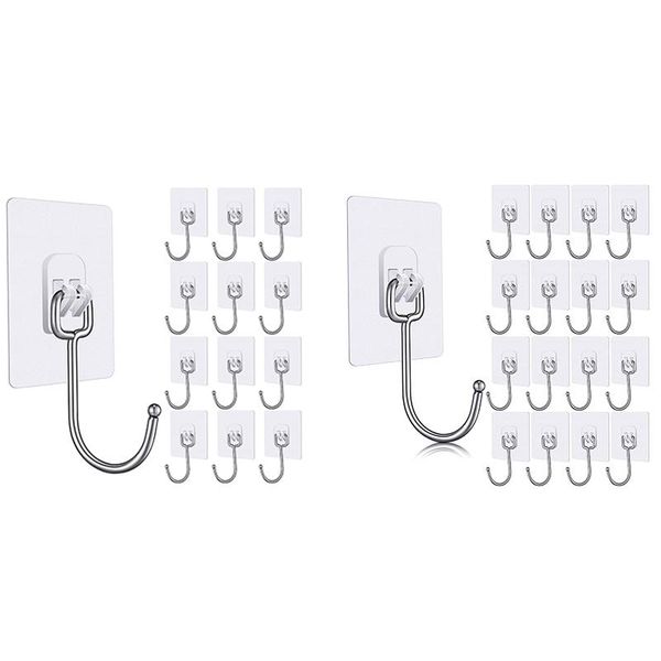 hooks & rails large adhesive wall 33 lb (max) transparent reusable seamless stainless steel waterproof
hooks & rails large adhesive wall 33 lb (max) transparent reusable seamless stainless steel waterproof