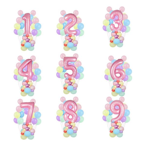 63pcs/set 40inch digit 1-9 number balloons set kid's birthday party decoration diy balloon column wedding baby shower home decor
63pcs/set 40inch digit 1-9 number balloons set kid's birthday party decoration diy balloon column wedding baby shower home decor