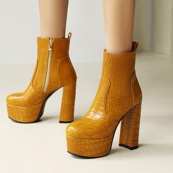 boots karin big size 34-43 brand design female thick high heels women's zip platform shoes woman party ankle, Black
boots karin big size 34-43 brand design female thick high heels women's zip platform shoes woman party ankle, Black
