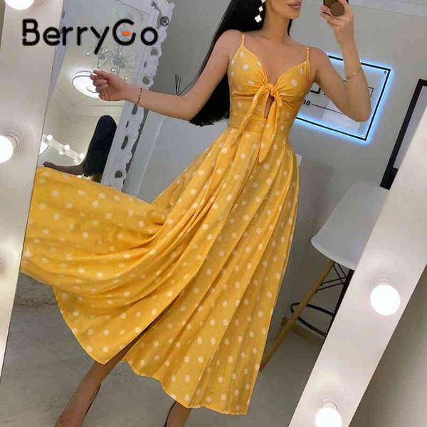 berrygo yellow polka dot print spaghetti strap dress v-neck summer women with bow boho sleeveless wrap vestidos 210513, Black;gray
berrygo yellow polka dot print spaghetti strap dress v-neck summer women with bow boho sleeveless wrap vestidos 210513, Black;gray