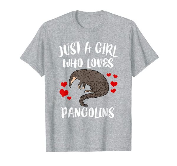 just a girl who loves pangolins t-shirt gift, White;black