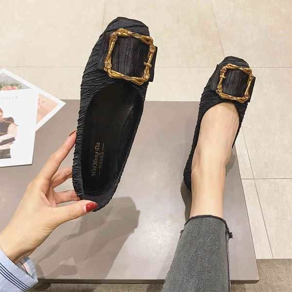 dress shoes wrinkle stripe fabric flats women slip on shallow moccasins square buckle ballerina cozy pregnant size 45 2fig, Black
dress shoes wrinkle stripe fabric flats women slip on shallow moccasins square buckle ballerina cozy pregnant size 45 2fig, Black