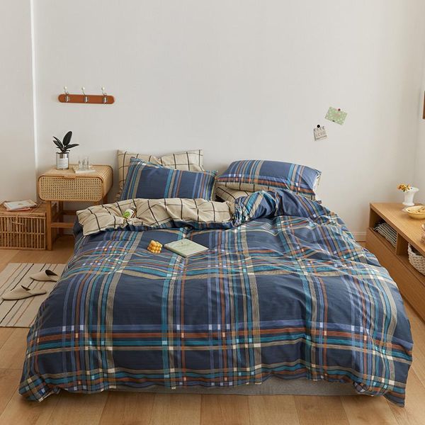 bedding sets plaid twin full king 100%cotton set duvet cover pillowcase flat bed sheet bedspreads home el bedclothes bedroom
bedding sets plaid twin full king 100%cotton set duvet cover pillowcase flat bed sheet bedspreads home el bedclothes bedroom