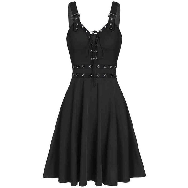 women mini dresses gothic black deep v neck fall punk sleeveless fashion tunic hip hop bandage female dress, Black;gray
women mini dresses gothic black deep v neck fall punk sleeveless fashion tunic hip hop bandage female dress, Black;gray