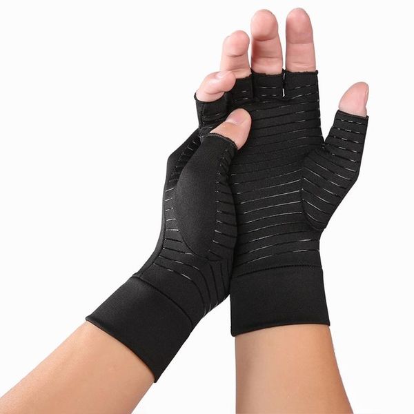 sports gloves 1 pair compression arthritis women men pain relief comfortable fingerless brace therapy wrist anti-slip, Black
sports gloves 1 pair compression arthritis women men pain relief comfortable fingerless brace therapy wrist anti-slip, Black