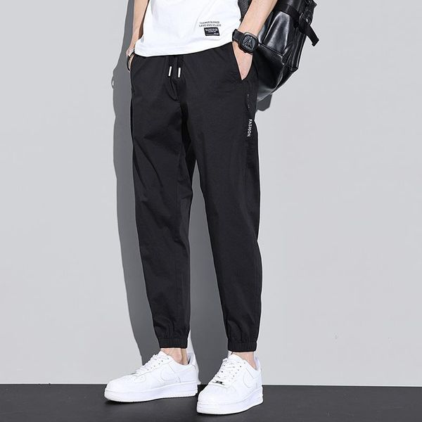 men's pants casual spring and summer thin fashion brand loose harem trend youth simple legged capris, Black
men's pants casual spring and summer thin fashion brand loose harem trend youth simple legged capris, Black