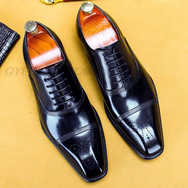 dress shoes luxury lace up men genuine calf leather oxford for square head brogue fashion black brown s formal shoe j57v
dress shoes luxury lace up men genuine calf leather oxford for square head brogue fashion black brown s formal shoe j57v