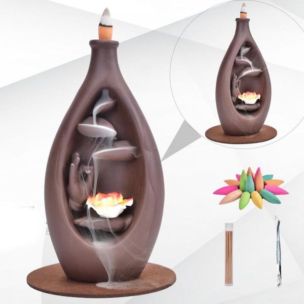 fragrance lamps 220x110mm ceramic craft incense burner household backflow grains set
fragrance lamps 220x110mm ceramic craft incense burner household backflow grains set