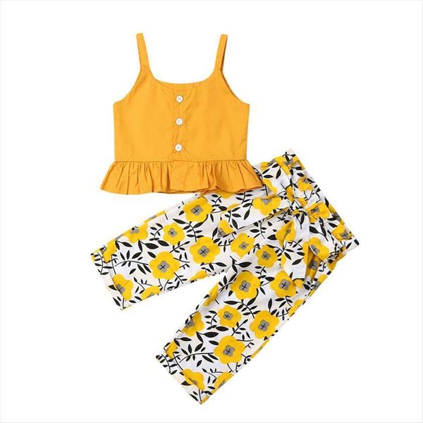 summer girl set 1 4y toddler baby clothes sling crop floral print long pants 2pcs outfit for, White
summer girl set 1 4y toddler baby clothes sling crop floral print long pants 2pcs outfit for, White