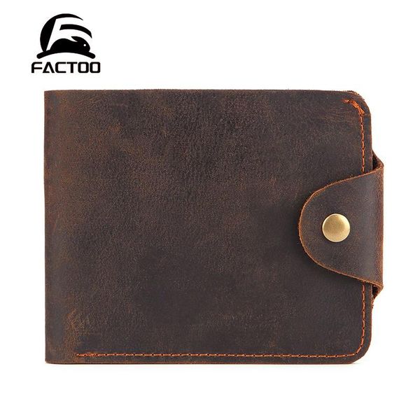 factoo fashion vintage men's wallet original cowhide no mezzanine genuine leather wallet hasp men wallets, Red;black
factoo fashion vintage men's wallet original cowhide no mezzanine genuine leather wallet hasp men wallets, Red;black