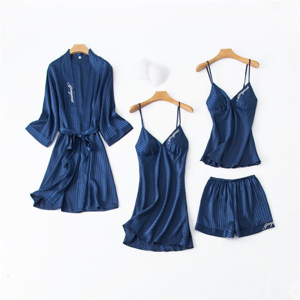 sleepwear women's stain silk elegant sleepwear embroidery nightwear pajamas sets ladies shorts homewear t0js fqiv, Black;red
sleepwear women's stain silk elegant sleepwear embroidery nightwear pajamas sets ladies shorts homewear t0js fqiv, Black;red